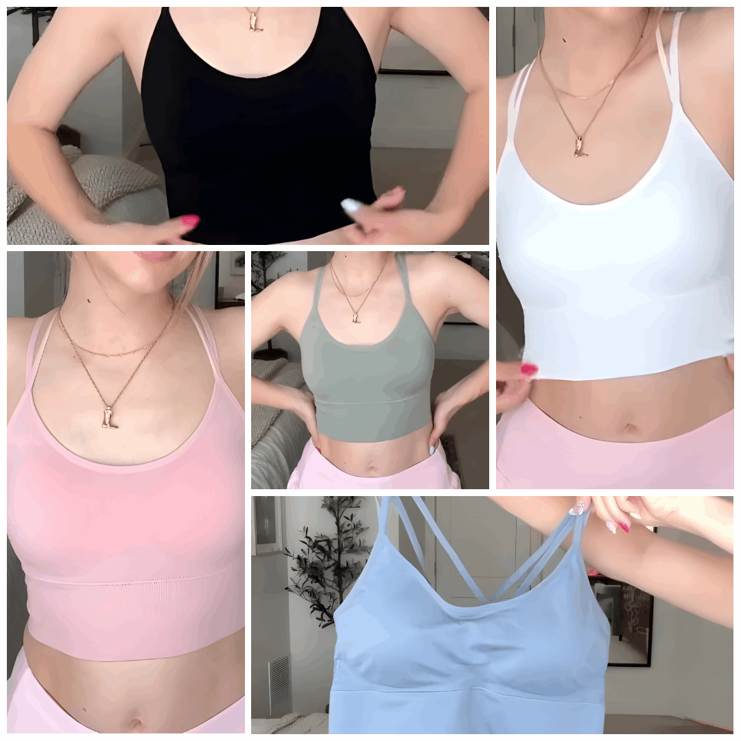 Pack of 5 Premium Seamless Sports Bra - 40% OFF Deal