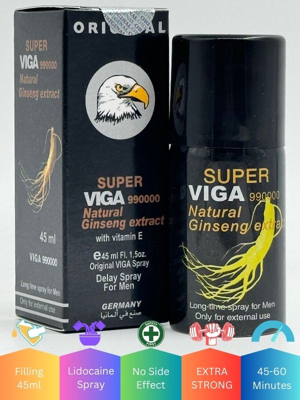 Super Viga 990000 Delay Spray - Ginseng with Vitamin E